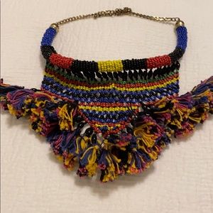 Charming Charlie beaded choker necklace